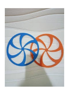Buy 2 pieces of heat-resistant and anti-slip non-slip silicone coasters - random colors in Egypt