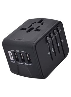 اشتري Universal Travel Adapter with 4 Ultra-Fast USB Port and 1 Ultra-Fast USB Type C Port and Power Socket في الامارات