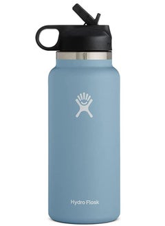 Buy 32 oz Wide Mouth with Straw Lid Stainless Steel Reusable Water Bottle Clementine - Vacuum Insulated, Dishwasher Safe, BPA-Free, Non-Toxic in Saudi Arabia