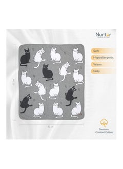 اشتري Nurtur Soft Baby Blankets for Boys & Girls  Blankets Unisex for Baby 100% Combed Cotton  Soft Lightweight Fleece for Bed Crib Stroller & Car Seat Official Nurtur Product في الامارات