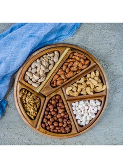 اشتري Round Nuts Wooden Platter في مصر