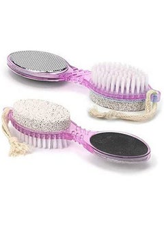 اشتري Plastic 4 In 1 Massager Scrubber Pedicure Foot Care Brush (Multicolor Pack Of 2) في الامارات