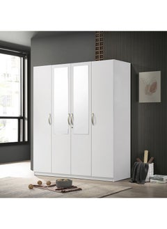 اشتري Kulltorp Plus 4-Door Wardrobe With Mirror 52 x 182 x 160 cm في الامارات