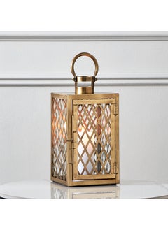 اشتري Isaba Metal Modern Cutwork Lantern 15 x 30 x 14 cm في السعودية