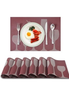 Buy 6PCS PlaceMats for Kitchen Dining Table30*45CM in Egypt