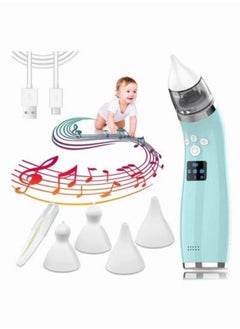 Buy Rechargeable Portable Baby Nasal Aspirator, Electric Nose Suction with 4 Silicone Tips for Infants in Saudi Arabia