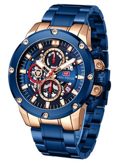 Buy Watches For Men Luminous Water Resistant Sports Watch With Silicone Strap - Blue in Saudi Arabia