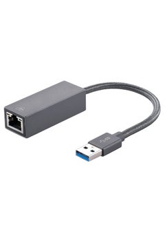 اشتري 2500Mbps USB 3.0 إلى RJ45 محول شبكة إيثرنت LAN بدون سائق يدعم MacBook Windows 10/8/7 Gray في السعودية