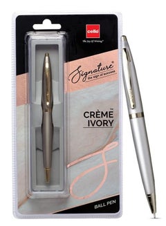 Buy Signature Crème Ivory Ball Pen Blue Ink in UAE