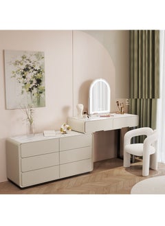 اشتري Elegant and Efficient Smart Dressing Table for Contemporary Living Spaces with LED Mirror في الامارات