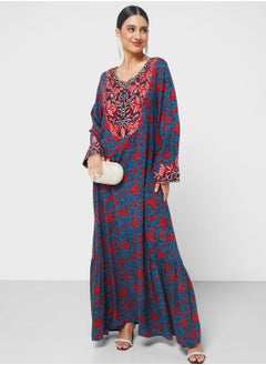 اشتري Embroidered Knitted Jalabiya في الامارات