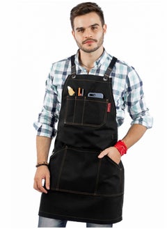 Buy Tool Apron Canvas Heavy Duty Work with Pockets, for Men, Women, Pro Mechanic, Welding, Woodwork, Blacksmith in UAE