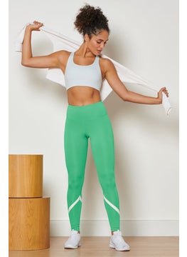 Buy Women Sportswear Fit Training Tights, Green in UAE