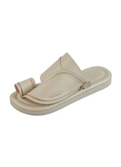 اشتري Classic light beige gilded arabic sandals في السعودية