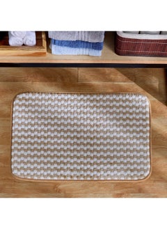 Buy Aida Textured Memory Foam Bath Mat 60 x 40 cm in UAE