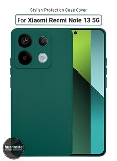 Buy Xiaomi Redmi Note 13 5G Silicone Cover Green - Premium 2.0mm TPU Silicon, Enhanced Camera Protection with Lens Shield, Shockproof & Water-Proof Cover for Xiaomi Redmi Note 13 5G in Saudi Arabia