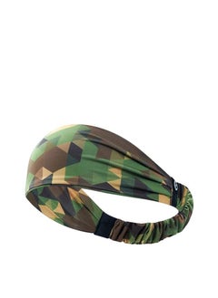 Buy Printed Multifunction Sports Sweatband Headband Micro-Spandex Men and Women in UAE