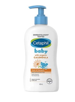 Buy Cetaphil Baby Calendula Wash And Shampoo  400ml in UAE