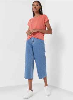 Buy High Waist Wide Leg Jeans in UAE