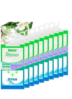 Buy Rness Moisture Absorber Hanging Bag, Hanging Closet Dehumidifier Packages, Moisture Removers, Jasmine, 10x Set in UAE