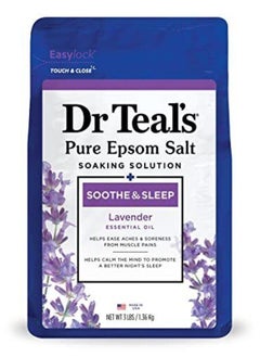 Buy Epsom Salt Soaking Solution, Soothe & Sleep, Lavender 1360grams in Saudi Arabia