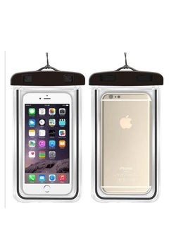 Buy Mobile Cover Transparent Waterproof Tightly Closed For DivingAndSwimming - Black in Egypt