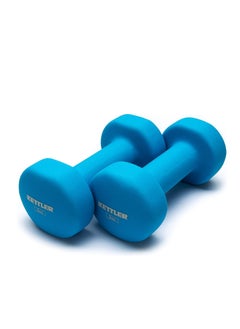 اشتري Neoprene Dumbbell Pair, 2 x 3Kg, Material : Iron with Neoprene coat | Exercise and Fitness Weights for Women and Men at Home/Gym في الامارات