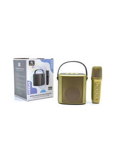 Buy Wireless Bluetooth Portable Speaker With 1-Piece Mic (Yellow) in UAE
