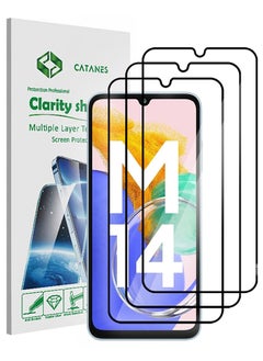 Buy 3 Pack Samsung Galaxy M14 5G Screen Protector Full Coverage Screen Protector Clear Anti-Bubble Shield Tempered Glass Screen Protector in UAE