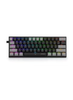 اشتري Z-11 60% Wired Mechanical Gaming Keyboard,Blue Switches RGB Backlit Compact 61 Keys Keyboard for Windows,Mac OS Black Grey في السعودية