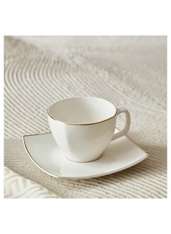 Buy Peace 2-Piece Cava Cup and Saucer Set 90 ml in UAE