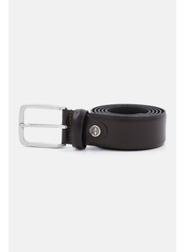 Buy Men Leather Belt, Brown in Saudi Arabia