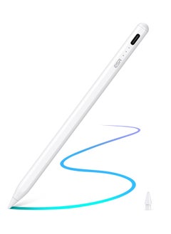 Buy ESR Digital Pencil WhiteESR Stylus Pen for iPad with Tilt Sensitivity, iPad Stylus Pencil for Apple iPad 9/8/7/6, iPad Pro 11, iPad Pro 12.9, iPad Mini 6/5, and iPad Air 5/4/3, Palm Rejection, Magnetic Attachment, White in Saudi Arabia