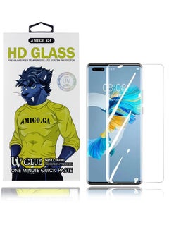 Buy 3D Curved Film UV Liquid Full Glue Tempered Glass Screen Protector For Samsung Galaxy note 10 plus in Egypt