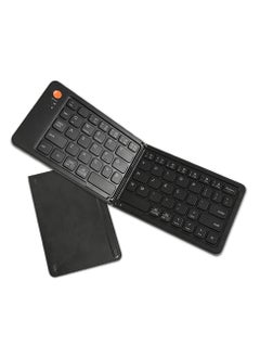 Buy Wireless folding bluetooth keyboard, laptop mobile phone, office mini portable keypad, ultra-thin bluetooth keyboard for iOS Android Windows in Saudi Arabia