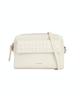 Buy Women's Mini Quilted Crossover Bag - Polyester, Grey in UAE