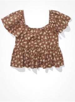 Buy AE V-Neck Babydoll Blouse in UAE