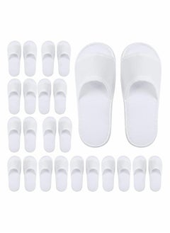 Buy Disposable Spa Slippers, Closed Toe White Slippers Spa Hotel Guest Slippers for Girls Women and Men, 12 Pairs in UAE