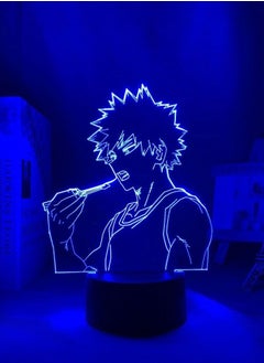 اشتري Acrylic LED Multicolor Night Light My Hero Academia Bakugo Eat 3D Lamp Bedroom Decor Gift في الامارات