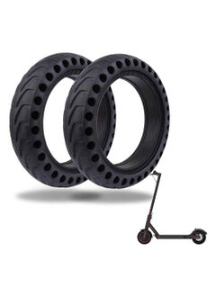 اشتري Electric Scooter Replacement Tires, Rubber Solid Wheel Honeycomb Tire Grip/Friction Non-Slip Tire Tubeless e Scooter Accessories for Xiaomi 8.5 x2 M365/Pro Electric Scooter (2 Pcs 8.5 inch) في السعودية