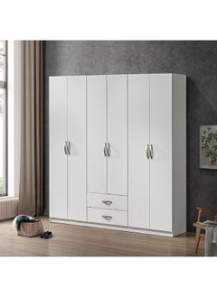 Buy Kulltorp Plus 6-Door Wardrobe 240 x 209 x 55 cm in UAE