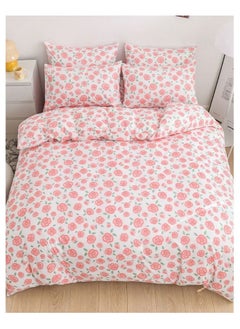 اشتري Deluxe  Soft Quality Korean Style, Duvet Cover Set Pink Rose في الامارات