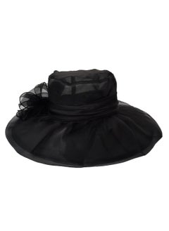 Buy New Organza Large Brim Sunvisor Hat Foldable UV Resistant Beach Hat in UAE