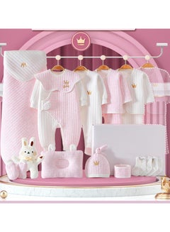 Buy 16 Pieces Baby Gift Box Set, Newborn Pink Clothing And Supplies, Complete Set Of Newborn Clothing Thermal insulation in UAE