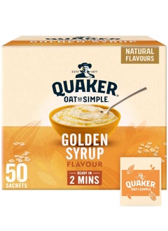 Buy 50-Piece Ready In 2 Mins Golden Syrup Oatmeal Sachets For Baby and Infant Porridge Individually Wrapped 1.8 Kg in UAE