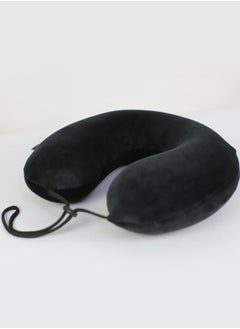 Buy Free Size Memory Foam Travel Neck Pillow - Black in Egypt