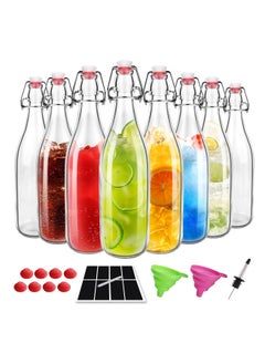 Buy 8Pack 32oz Swing Top Glass Bottles,Flip Top Brewing Bottle with Airtight Stopper Lids, for Juice, Water, Kombucha,  Kefir Milk in UAE