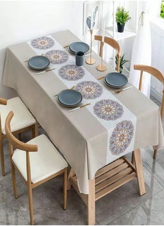 اشتري Oil And Water Proof Table Cloth Multicolour 140x220cm في الامارات