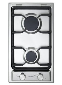 Buy ELBA GAS HOB 30 CM 2 BURNERS CAST IRON SAFETY STAINLESS STEEL- EN35-200XD in Egypt