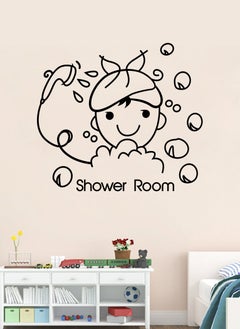 اشتري Shower Room Wall Decal - Wall Arts Home Décor - Wall Sticker, 30x30 cm by Spoil Your Wall في الامارات